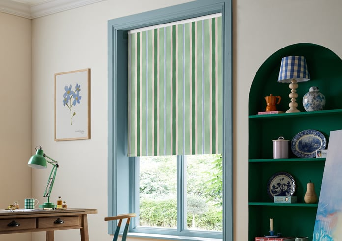 Bluebellgray Seaside Stripe, Seaglass - Twist&Fit Roller Blind - Image 5